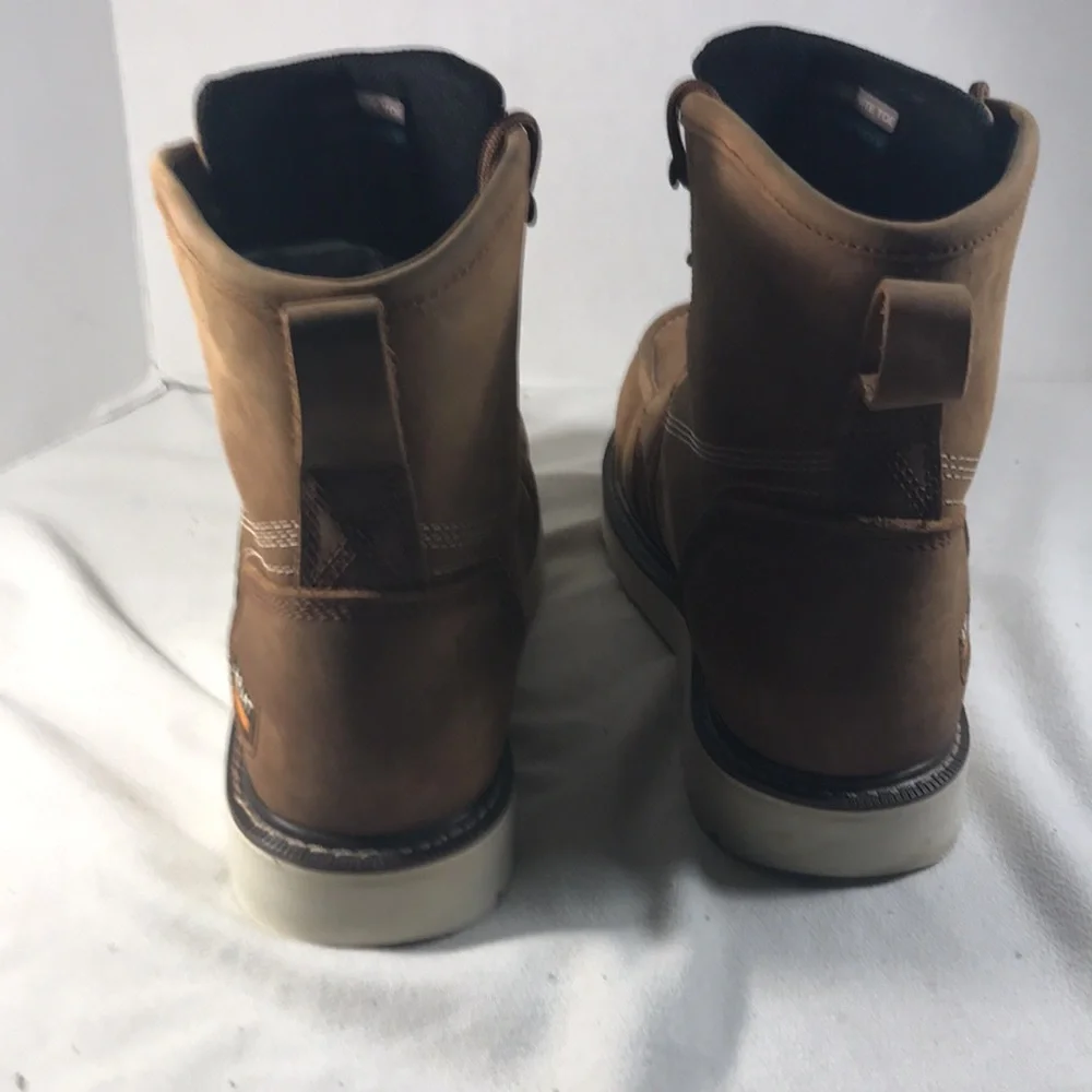 Ariat Men's Brown Rebar Wedge  Moc Toe 6” Waterproof Lace Up Work Boots